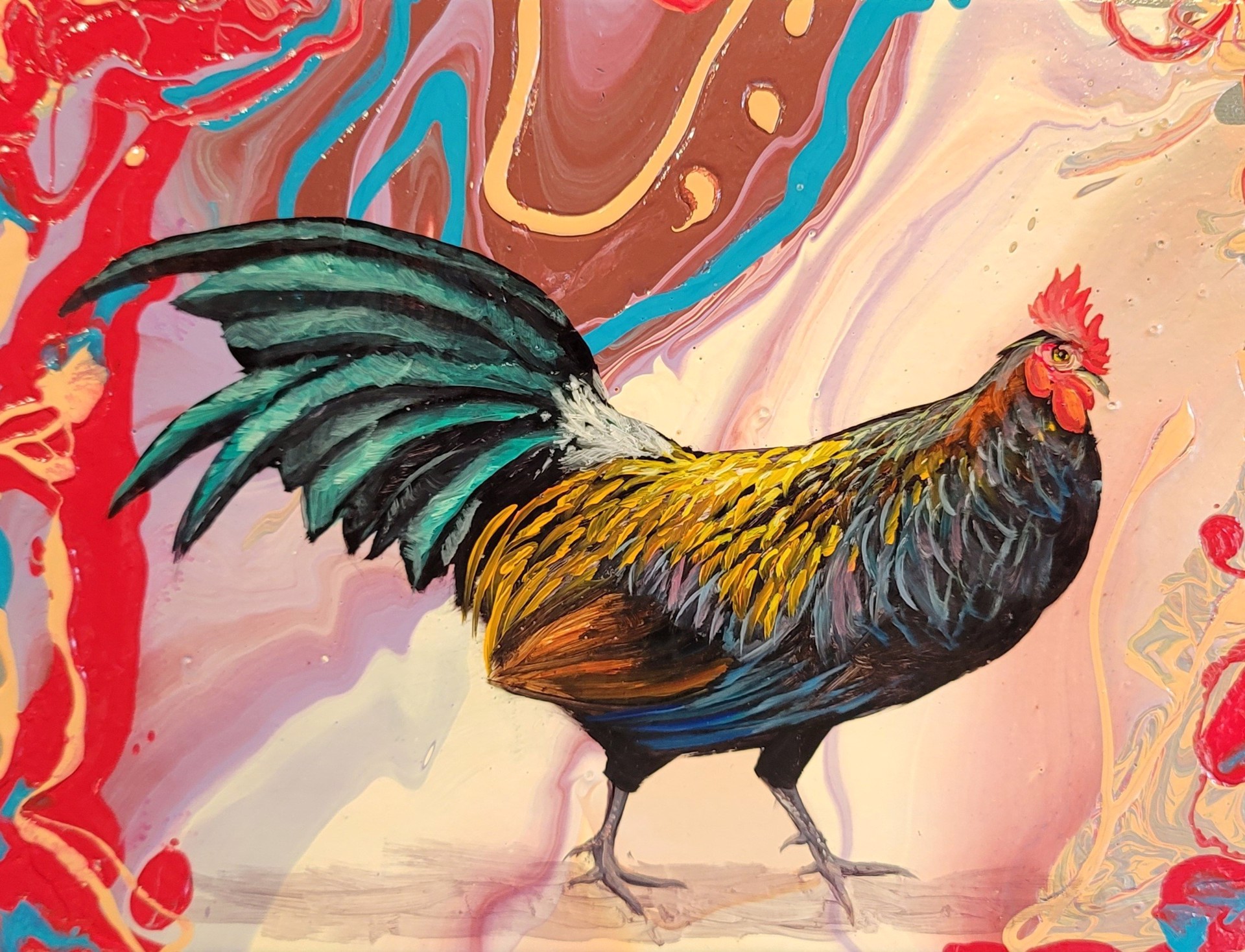 Black Rooster By Edgardo Deen Garcia Ii Wy S Galleries