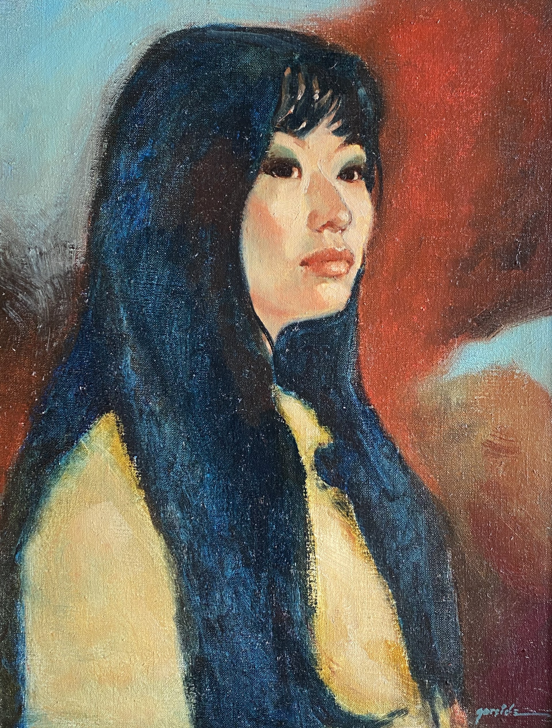 Asian Girl By A Lamoyne Garside Sunshine Arts Gallery