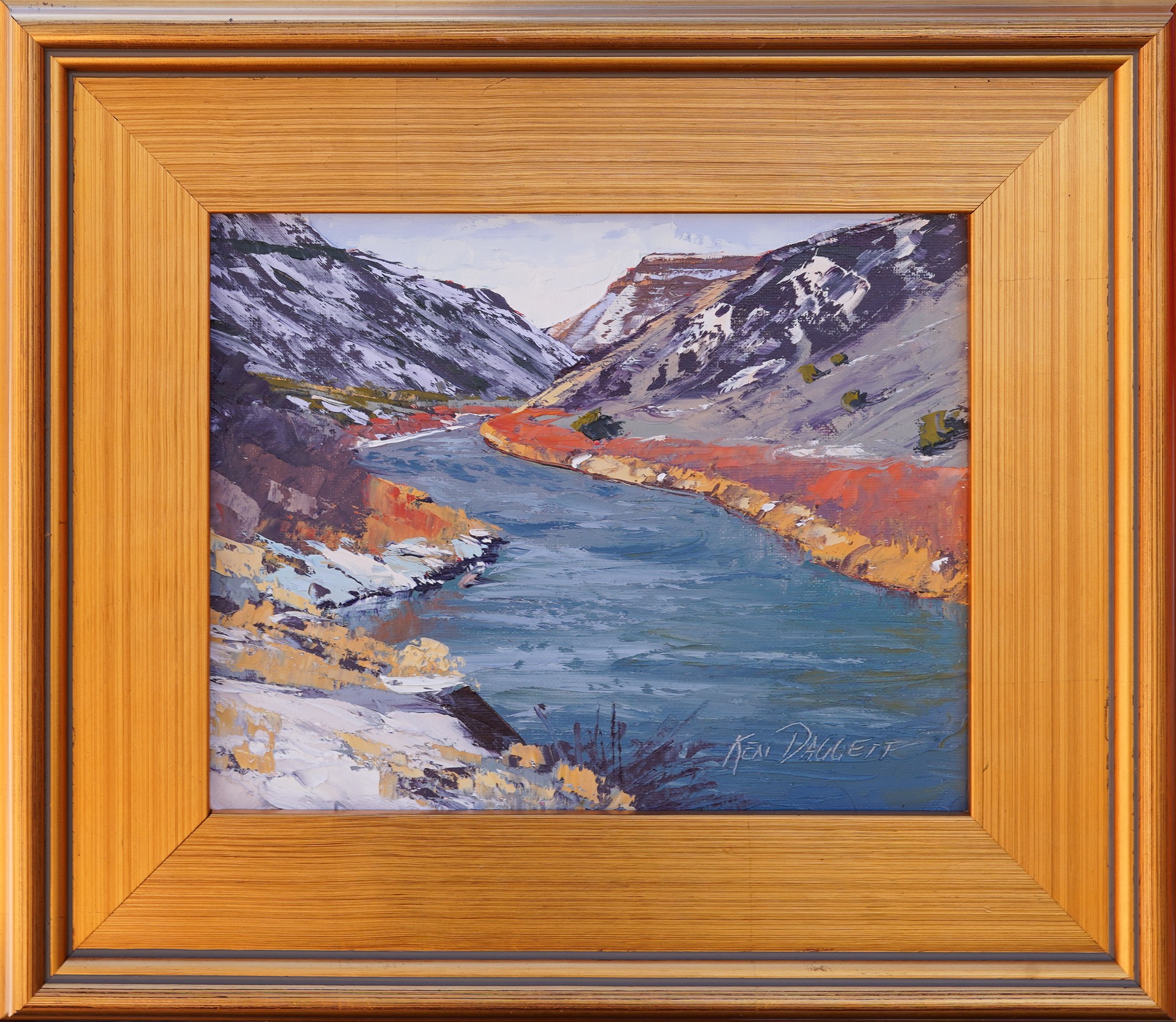 Gorge In Winter By Ken Daggett Meyer Gallery