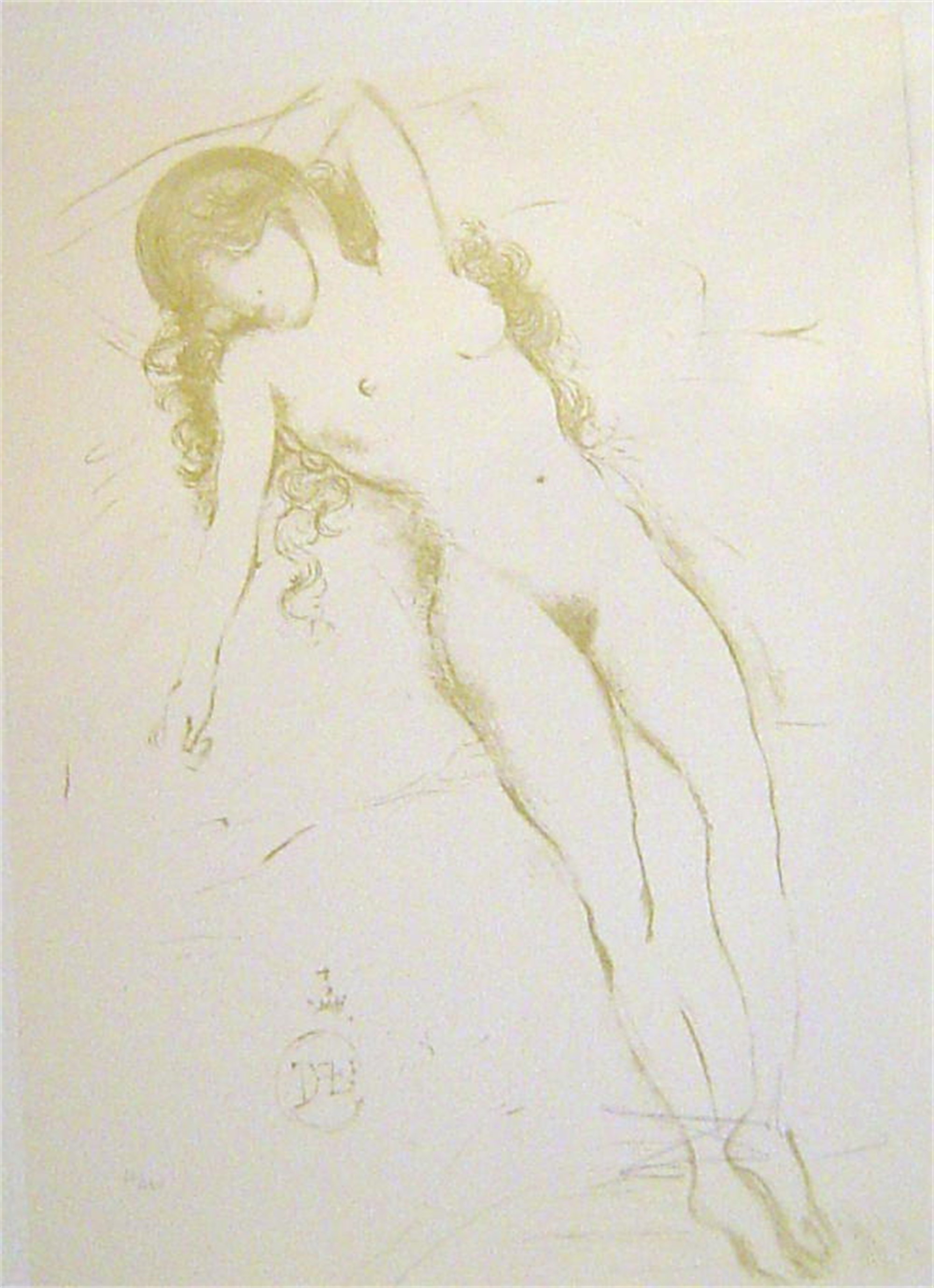 Nu Du Bras Nude With Raised Arm By Salvador Dali Gallery Of Modern