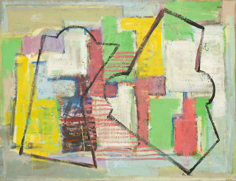 Ben Wilson Abtract colorful shapes painting