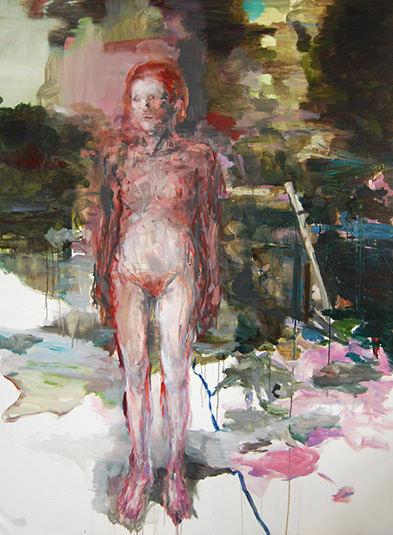 Nymphe, 2013 | Oil on canvas | 79 x 59 inches
