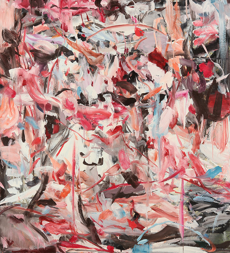 Poems on the Floor I 2014 I oil I 45 x 41 inches