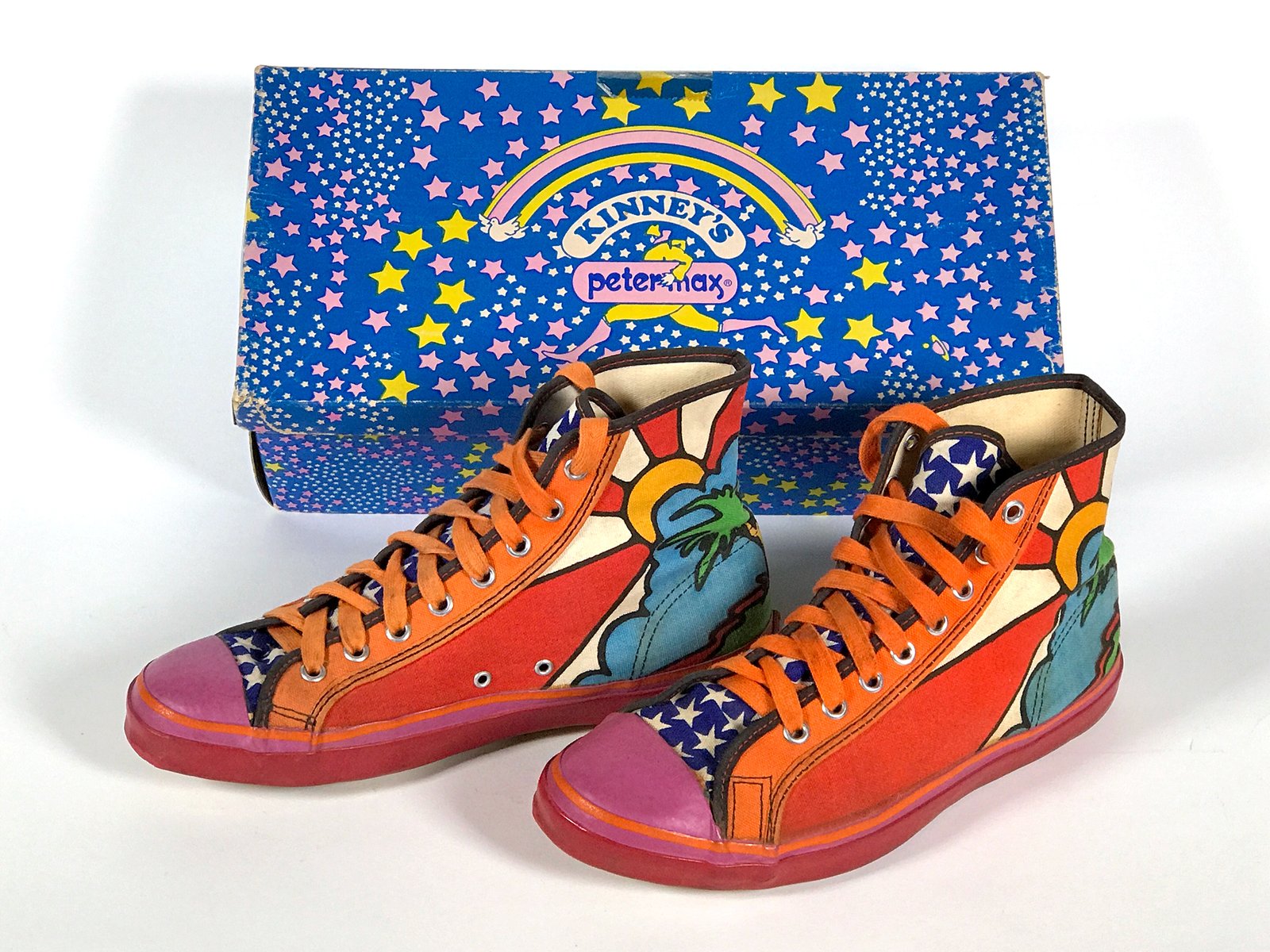 Sneakers designed by Peter Max