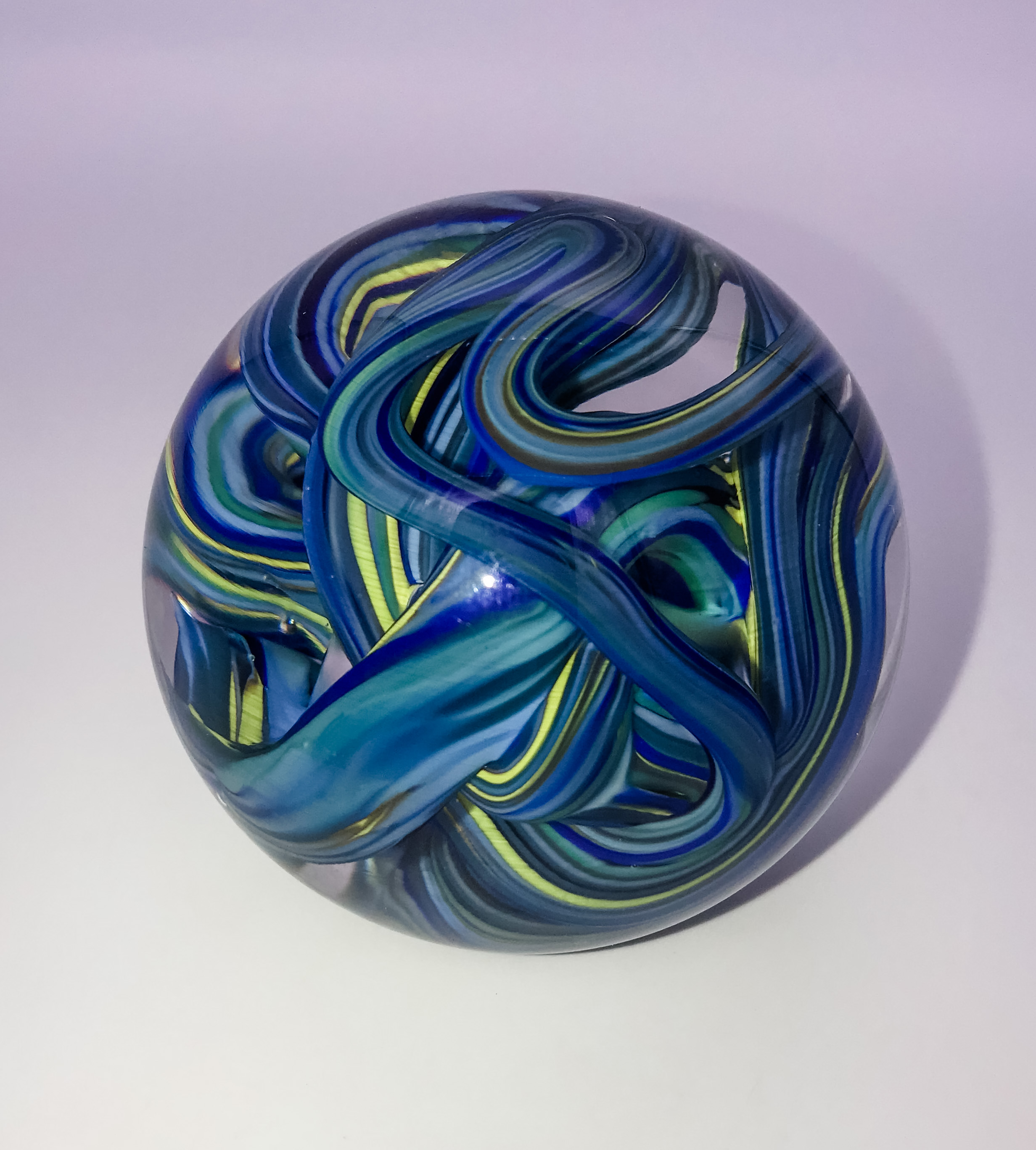 Knotted Agate Paperweight by Fred Kaemmer | ArtCloud