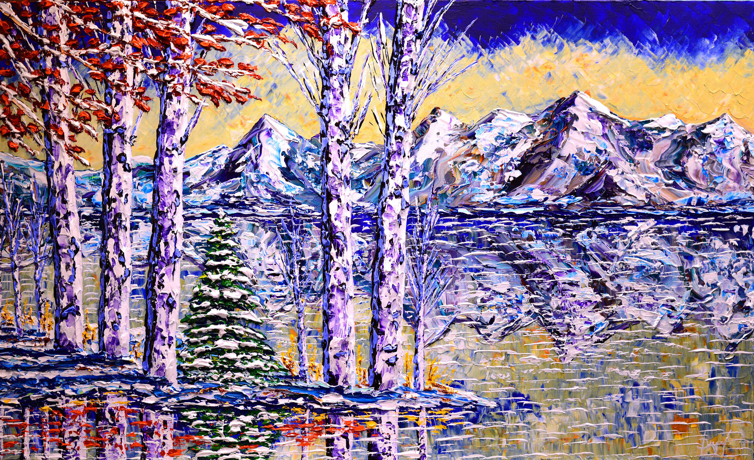 Glorious Peaks of Reflection 36x60