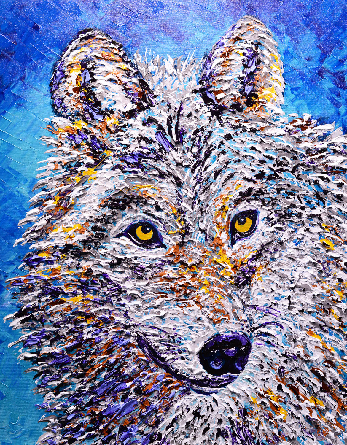SOLD Mighty Wolf of the Wild, 2018, 30x24