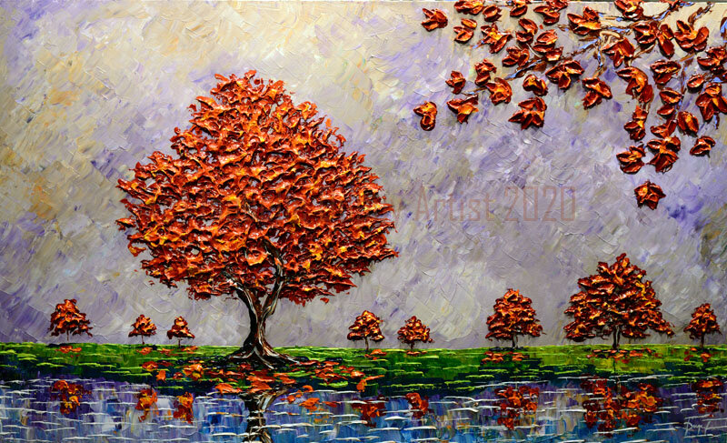 Maple Beauty of the Colorful Skies 36x60