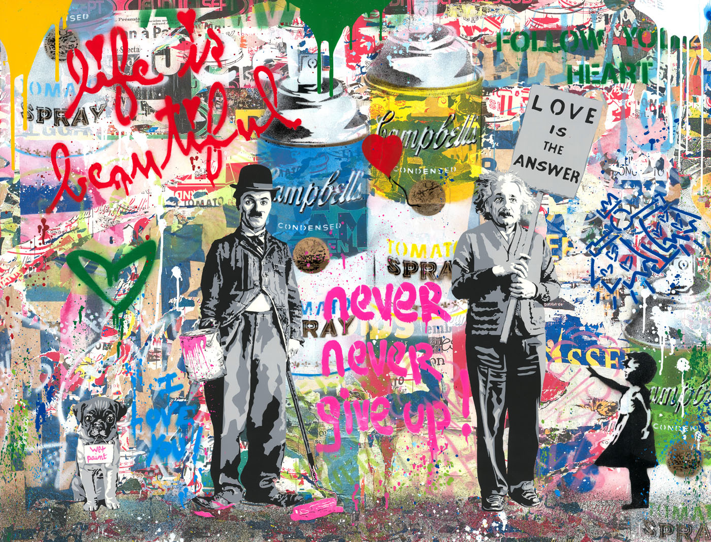 Juxtapose By Mr. Brainwash (b. 1966) | ArtCloud