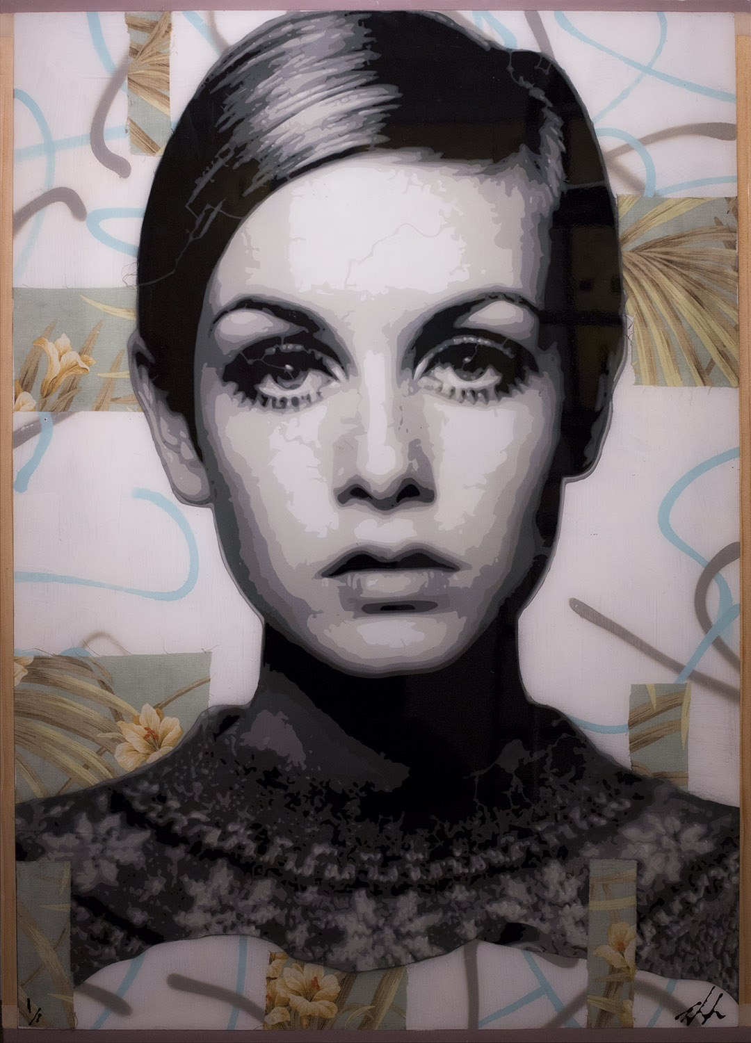 Twiggy 49.5 x 35.5 (with framing) Available at the Aspen art Gallery