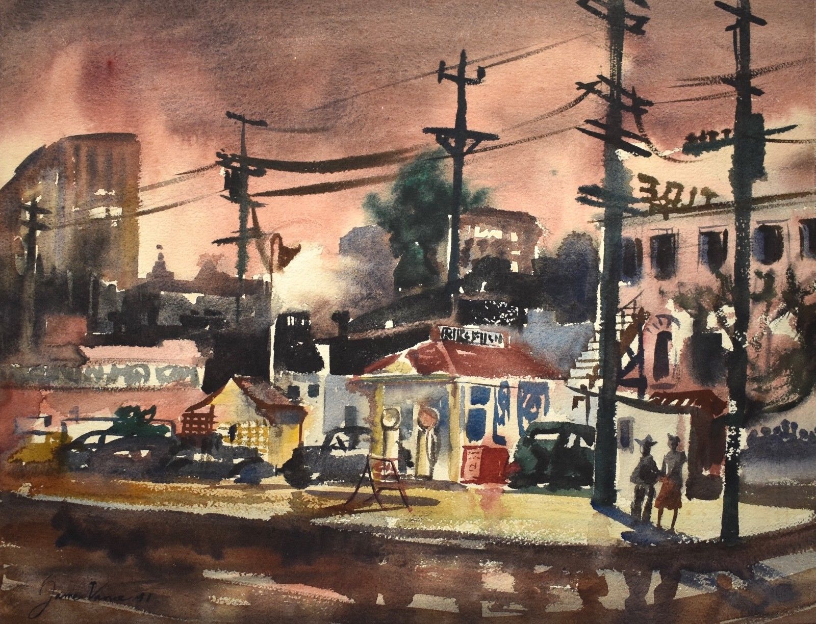 The Gas Station by James Vance ArtCloud