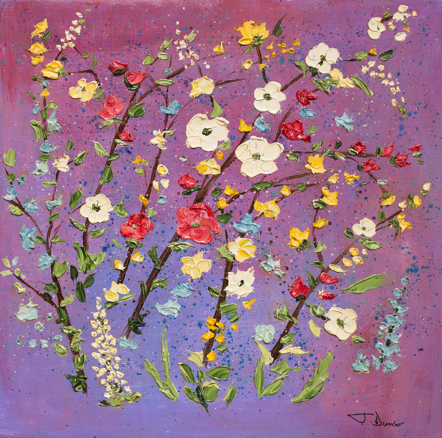 JUDITH DUNBAR "Wild Flowers“ 16x16