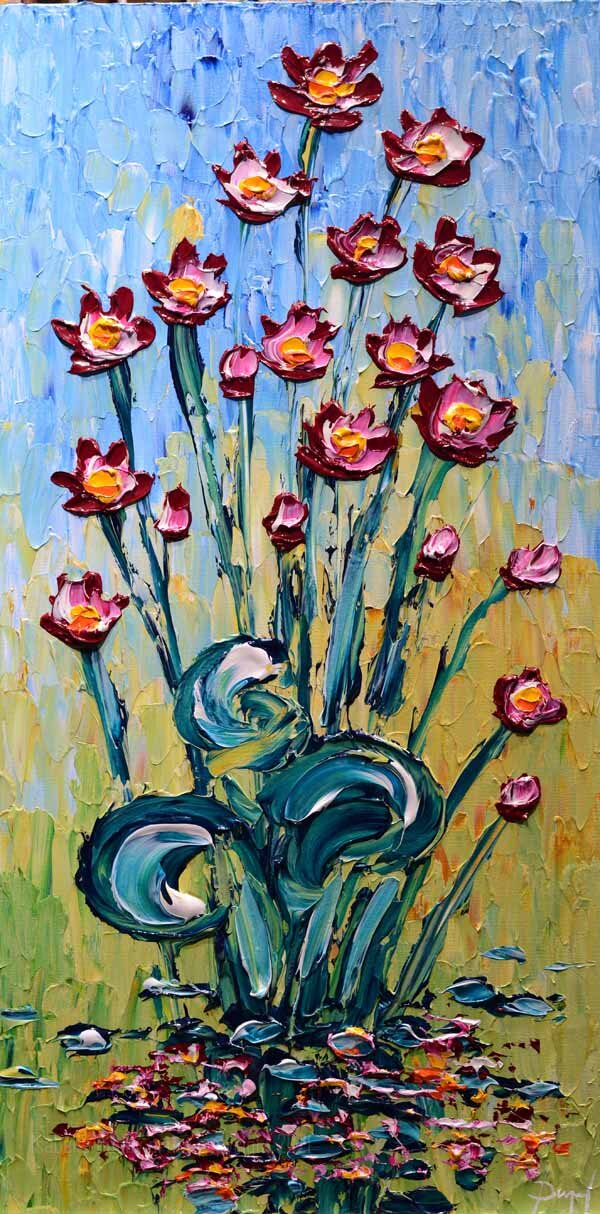 Lotus of Calm Spring Waters 40x20