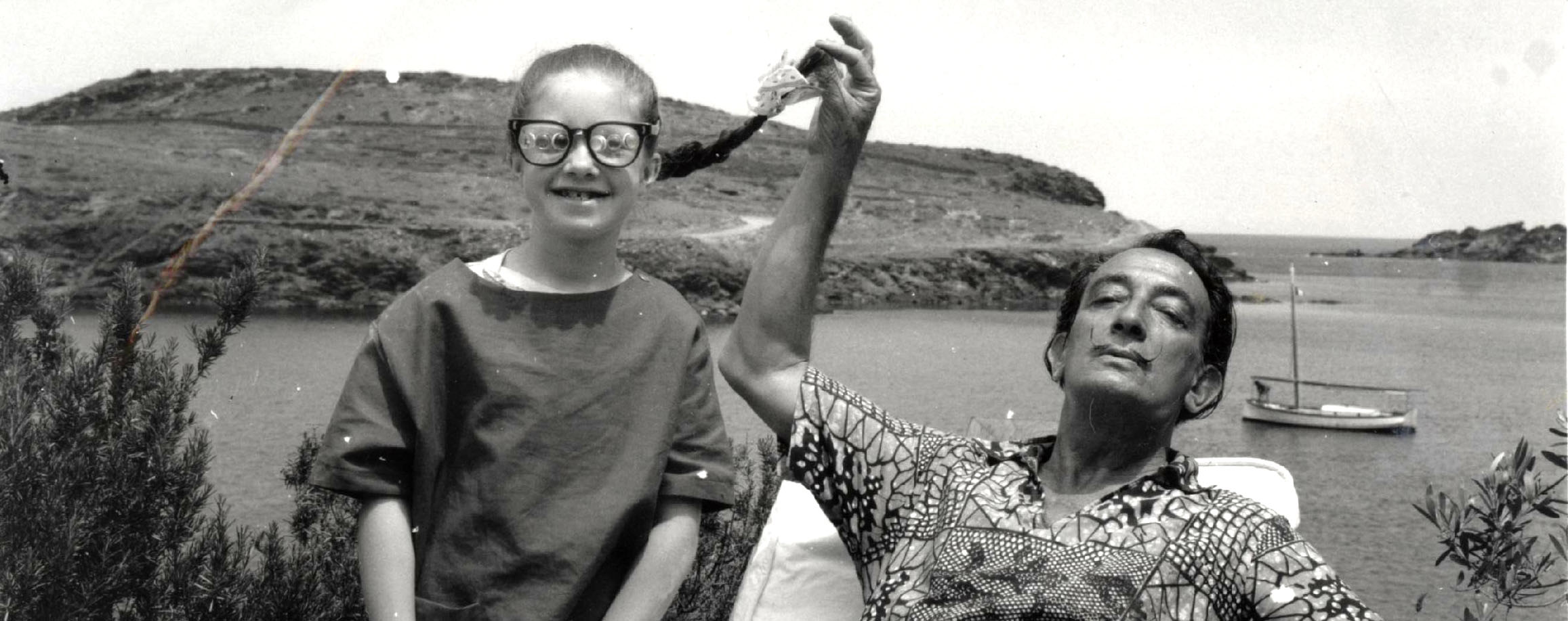 Vintage photo of Christine Argillet and Salvador Dali