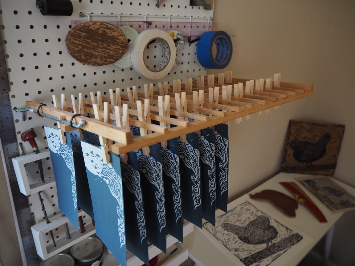 DIY Printmaking Dry Rack Allison Hull Printmaking Studio