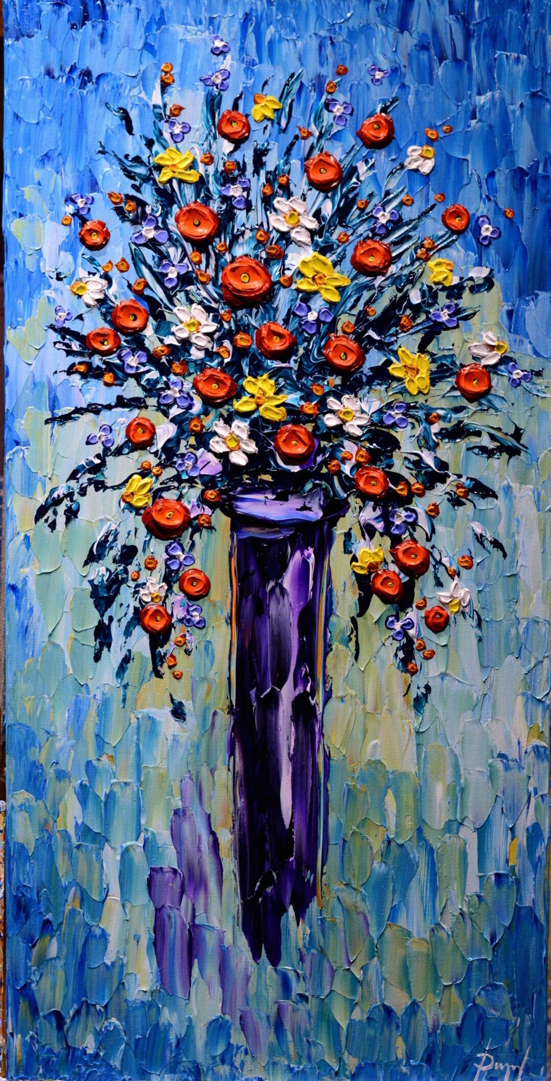 Bouquet of Colorful Life 40x20