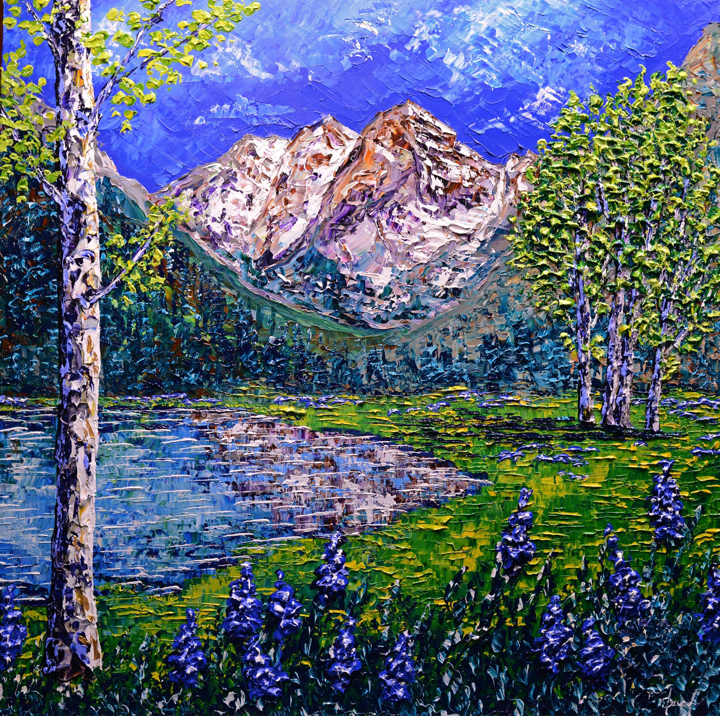 Spring Beauty of the Mountain 48x48