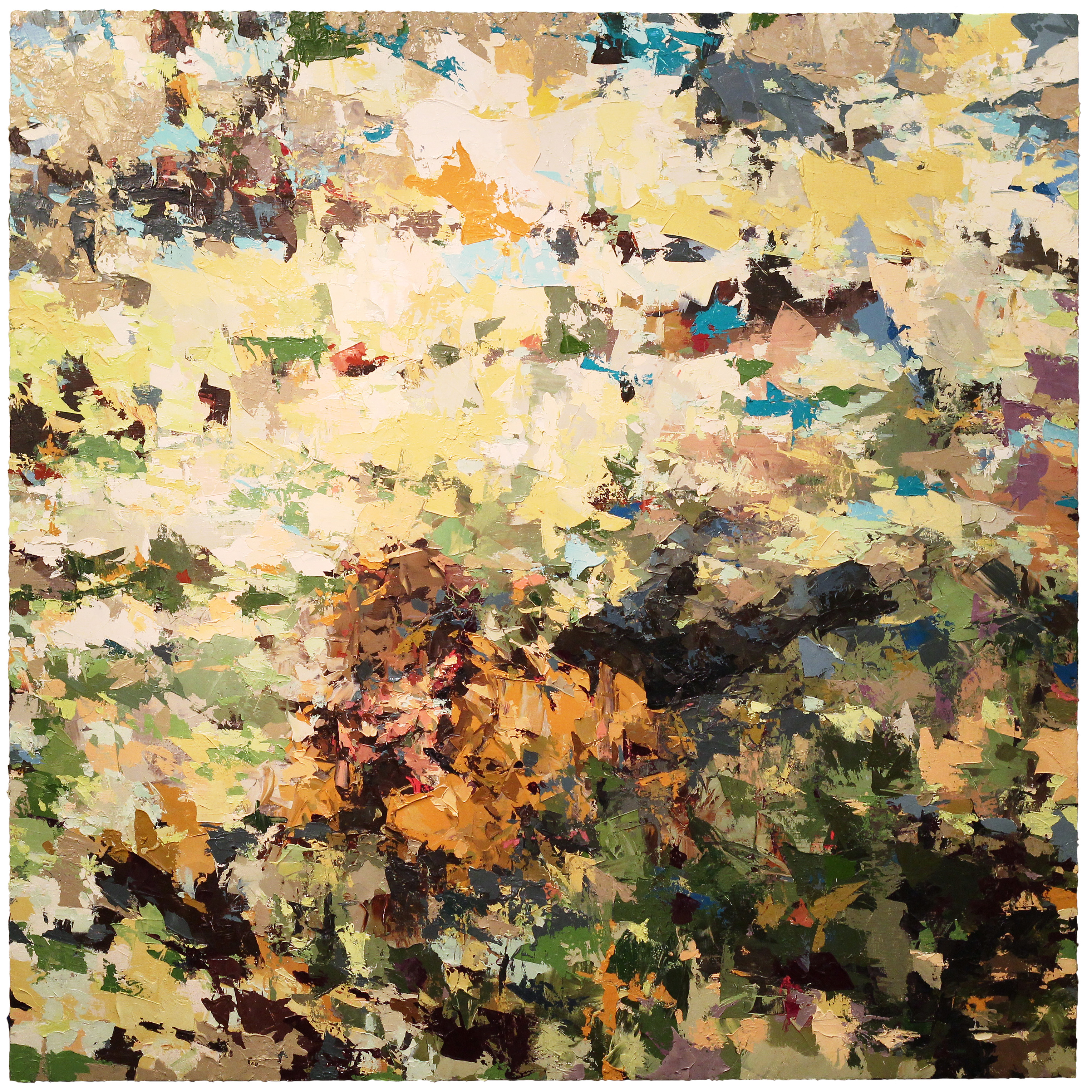 "Undergrowth," 2013, oil on canvas, 36 x 36 in.