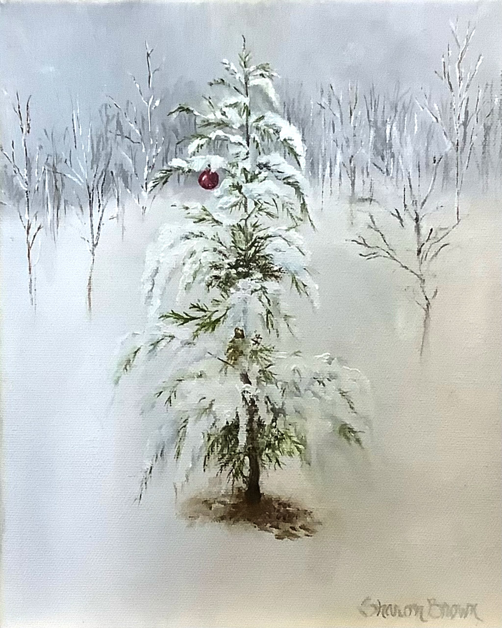 Droopy Christmas Tree by Sharon Brown ArtCloud