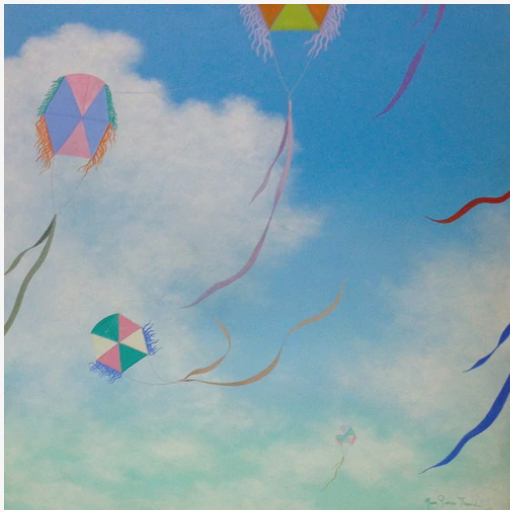 Kites #104GN-HA by Jean-Pierre Theard (Haitian, b. 1949) | ArtCloud