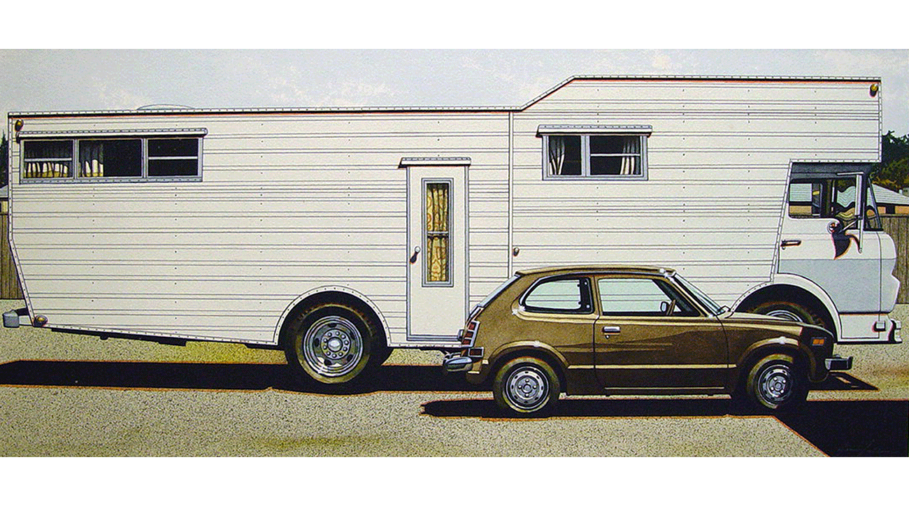 Mobile Home with Honda by James Torlakson