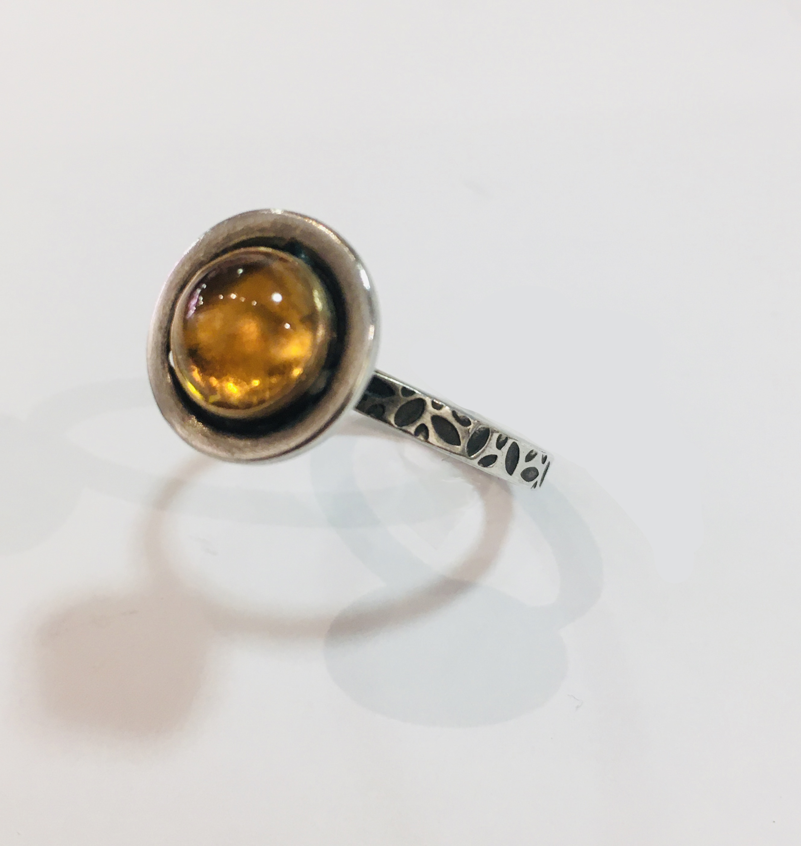 8 mm Citrine Ring by MARTHA SULLIVAN | ArtCloud