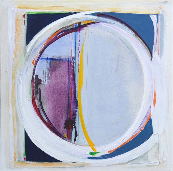 Melinda Zox Abtract Expressionist painting of a circle