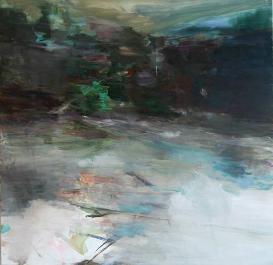 Paysage carremlac, 2013 | Oil on canvas | 59 x 59 inches