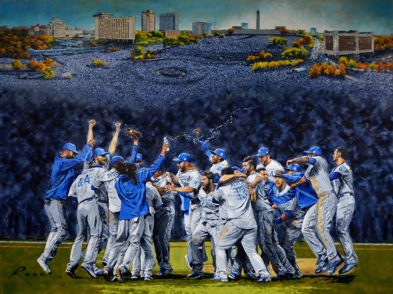 Kansas City Royals Canvas Print World Series Champions Wall 