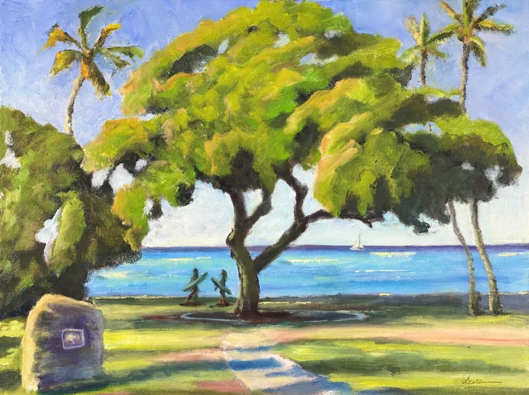 Makalei Beach Park by Harumi Fujimoto -OharuArt | ArtCloud