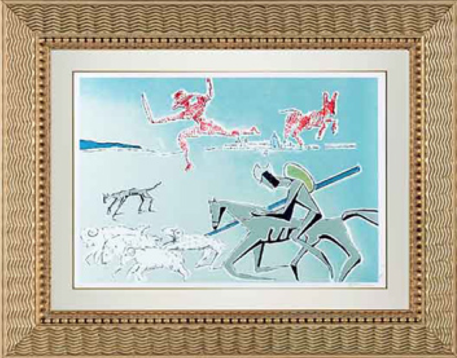 “Don Quixote: The Warrior's Heard” Hand Signed Lithograph by Salvador ...