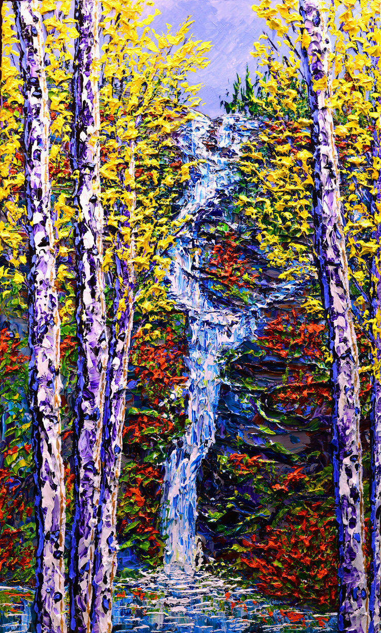 Glorious Maple of Mountain Streams, 60x36.jpg