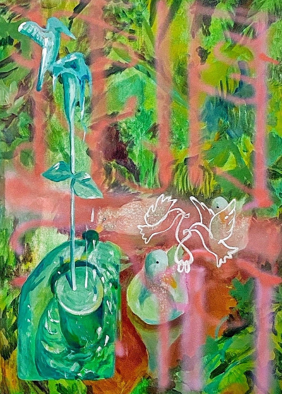 an offering in the grass