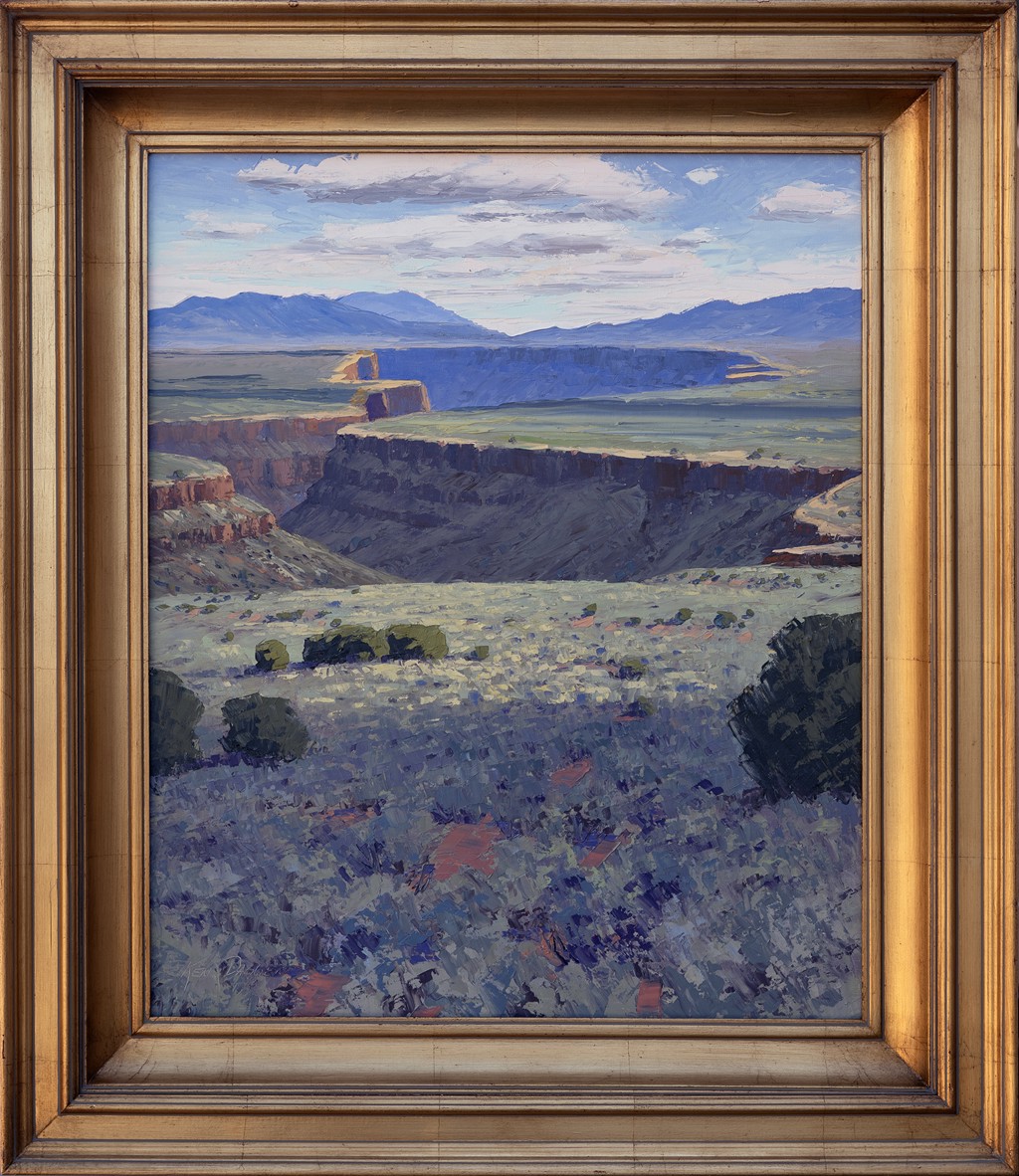Taos Gorge with Shadows by Ken Daggett