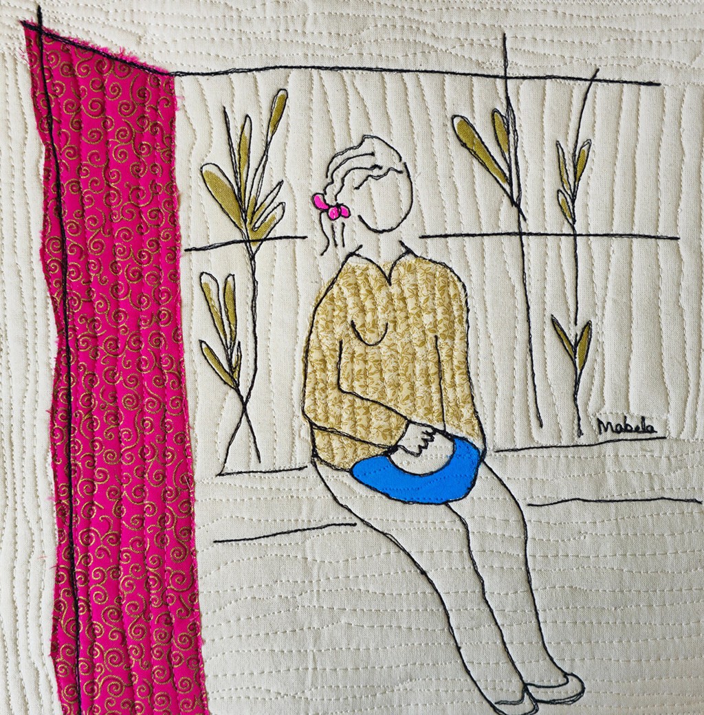 With Blue Bag by Mabelin Castellanos