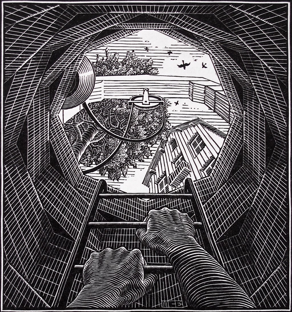 escher The Well by M.C. Escher | Skot Foreman Gallery