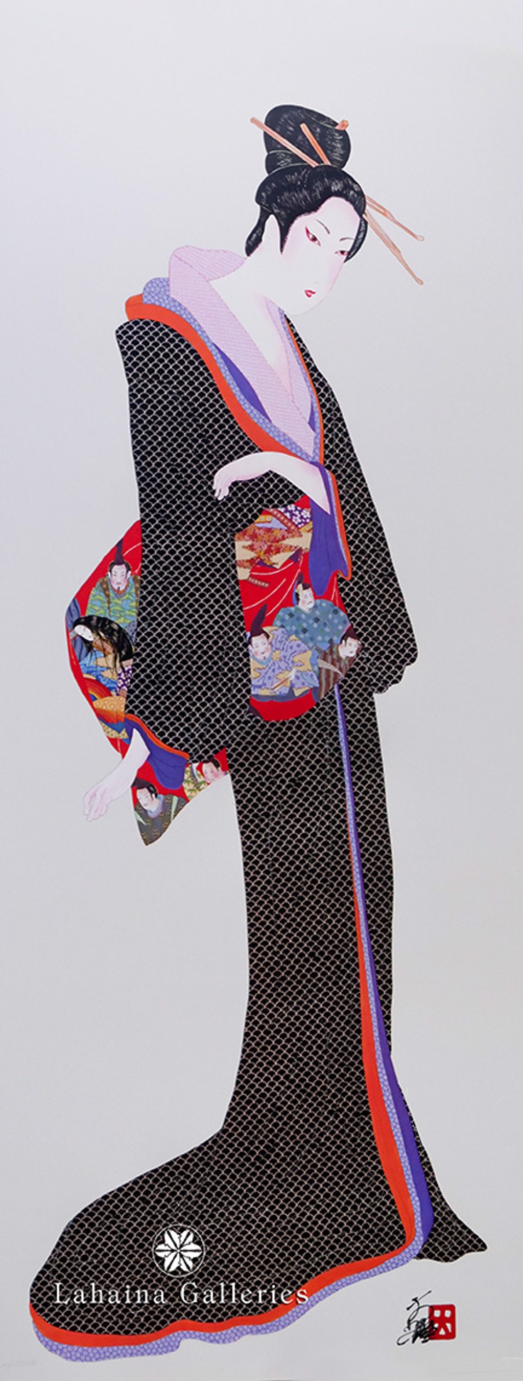 Black Lady Of 36 Poets by Hisashi Otsuka | Lahaina Galleries