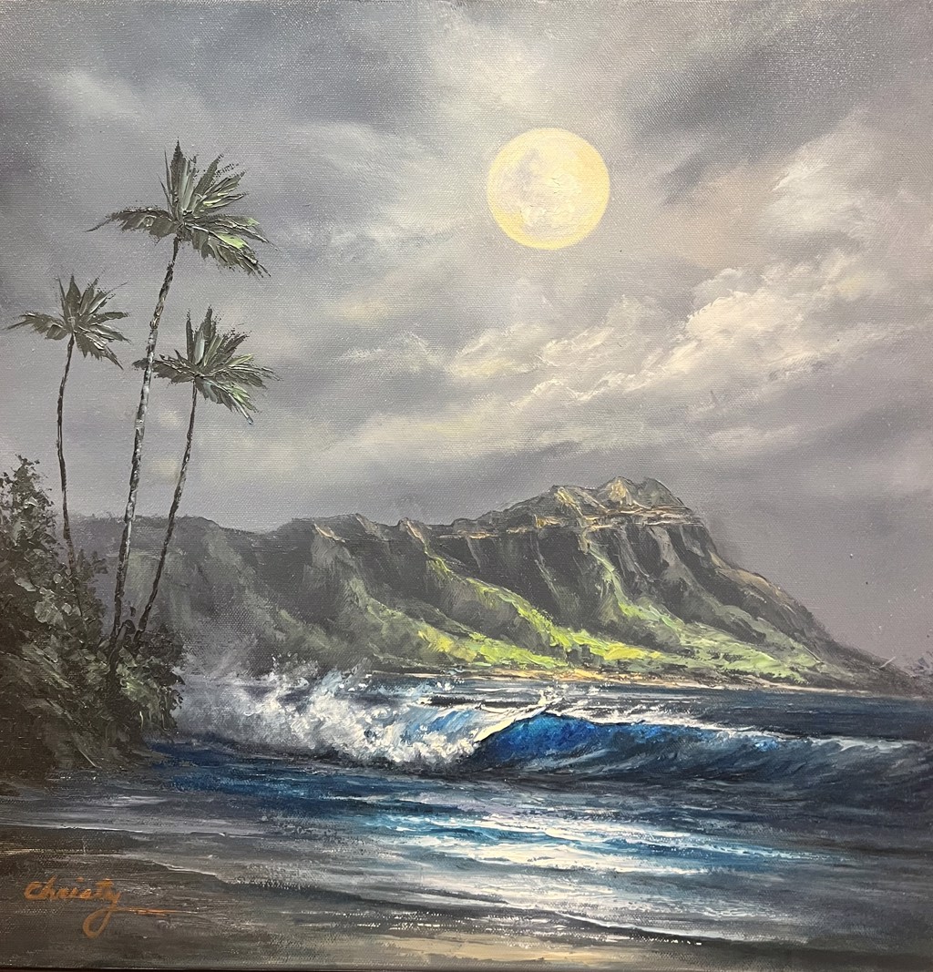 Diamond Head Moonlight by Christy Fujii
