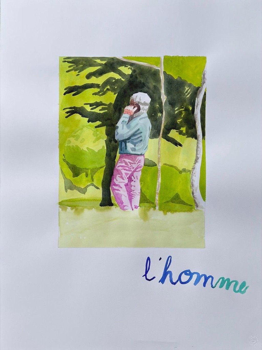 Flashcard (L' homme) by Bradley Kerl