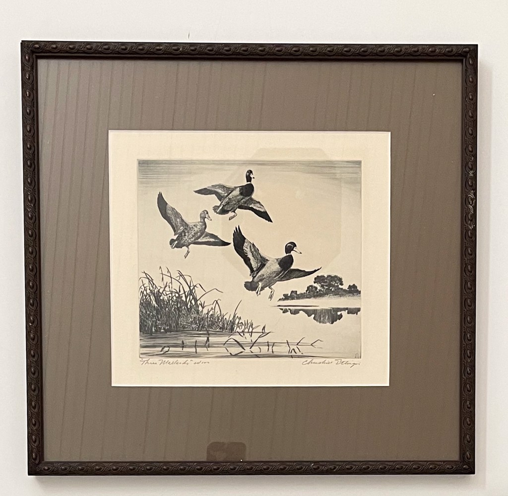 Three Mallards by Churchill Ettinger