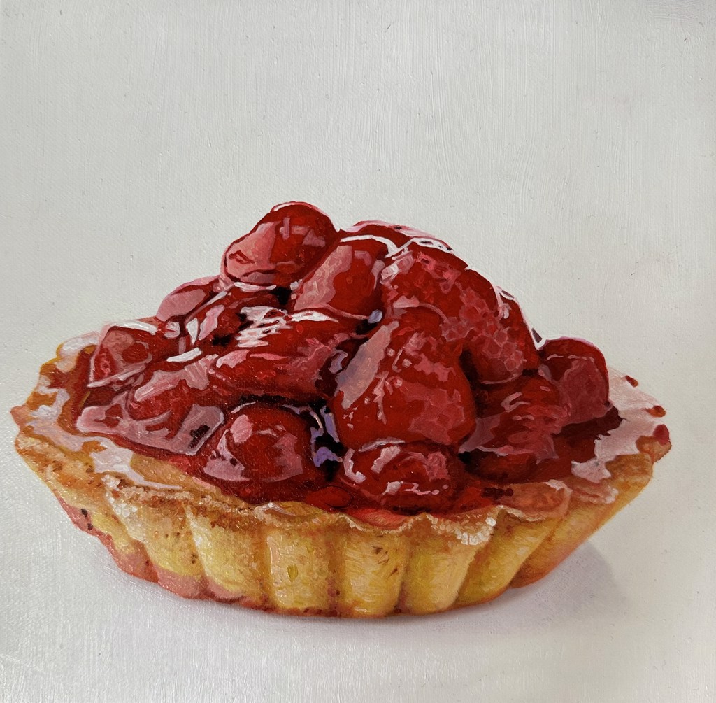 Strawberry and Cherry Tart with Hair by Marc Dennis