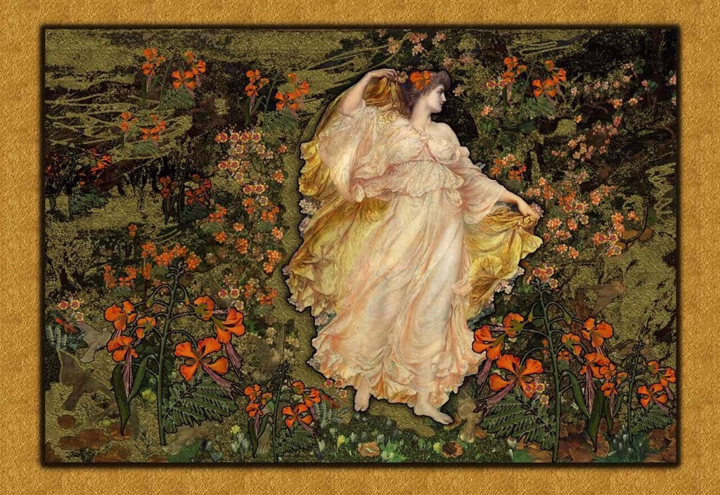 Venus With Peacock Flower - Blake by Leslie Sheryll