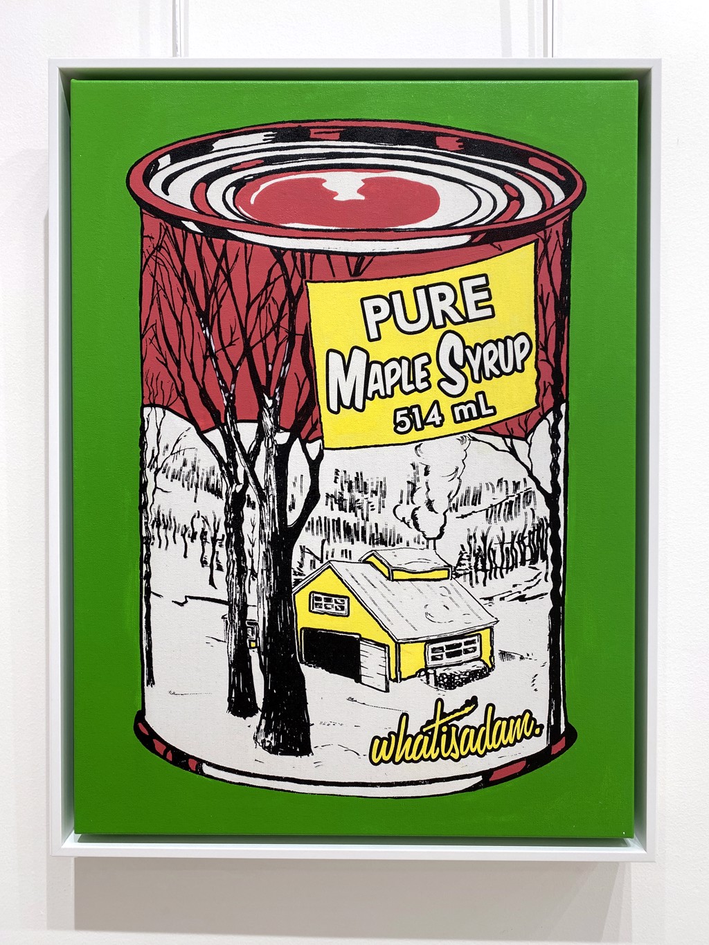 Maple Syrup Can - Yellow, Red, Green by Whatisadam