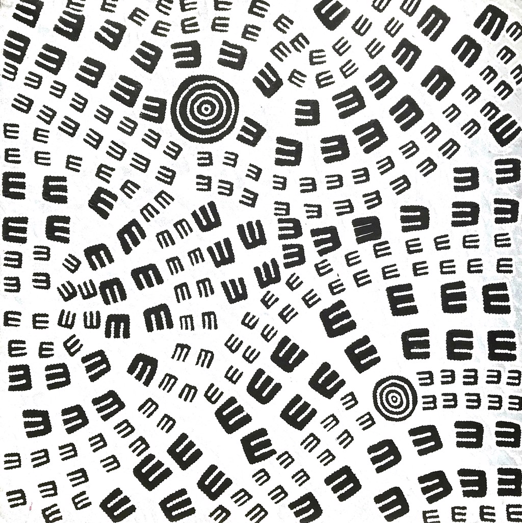 Chris Japanangka Michaels - Janganpa Jukurrpa- Mawurrji (Brush-tail Possum Dreaming) by Warlukurlangu Artists