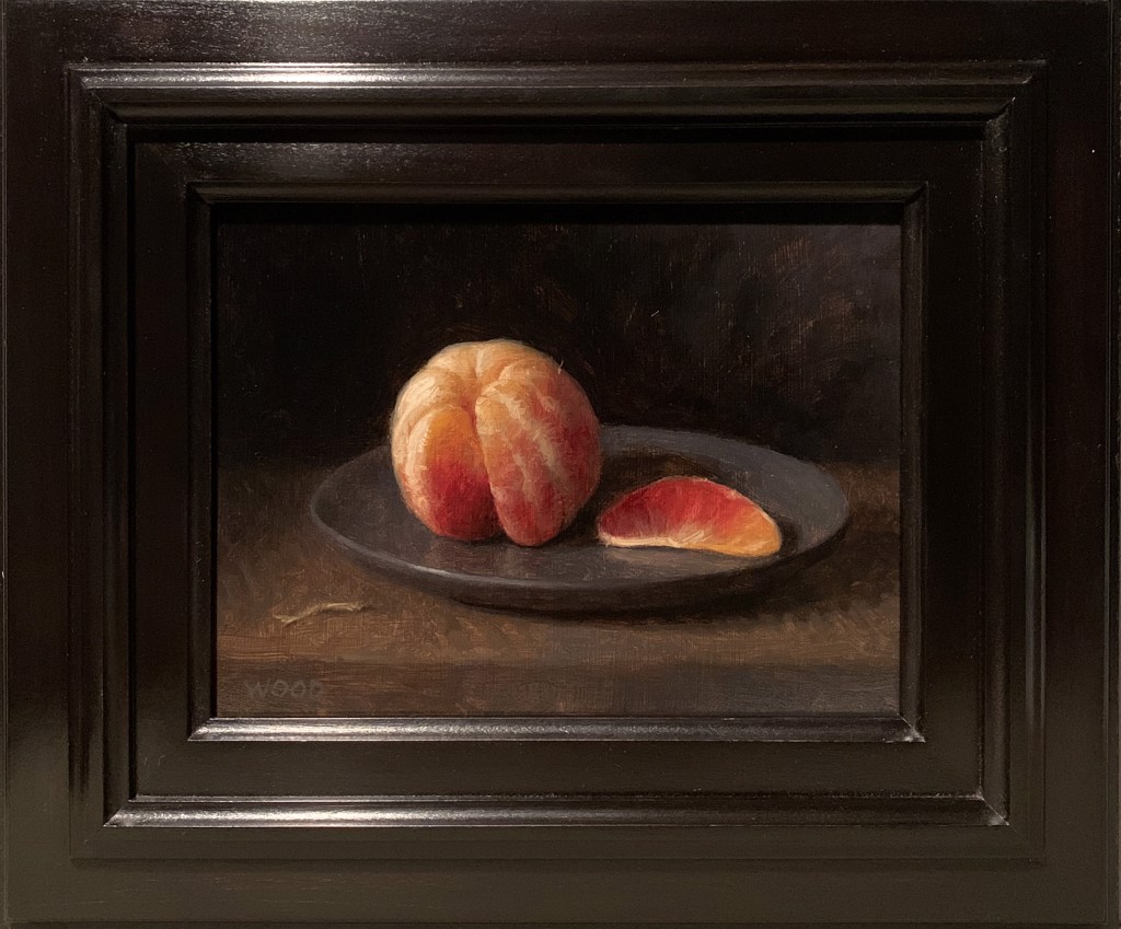Blood Orange on Blue Plate by Justin Wood | Meyer Gallery