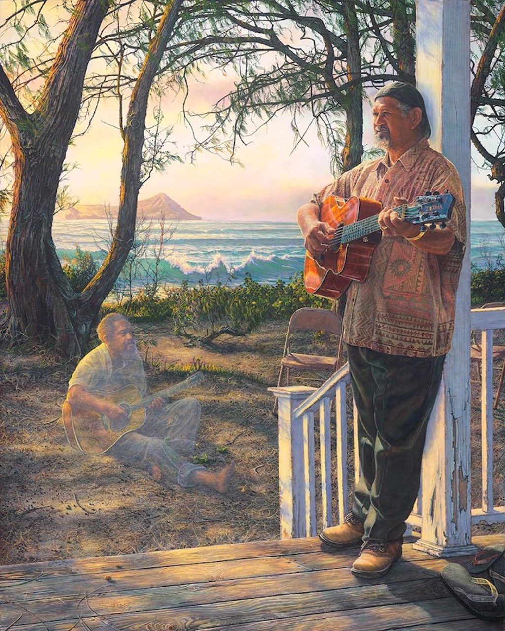 Cyril/Gabby - No ka Poli Mai no o Waimanola (FRAMED) by Leohone Magno