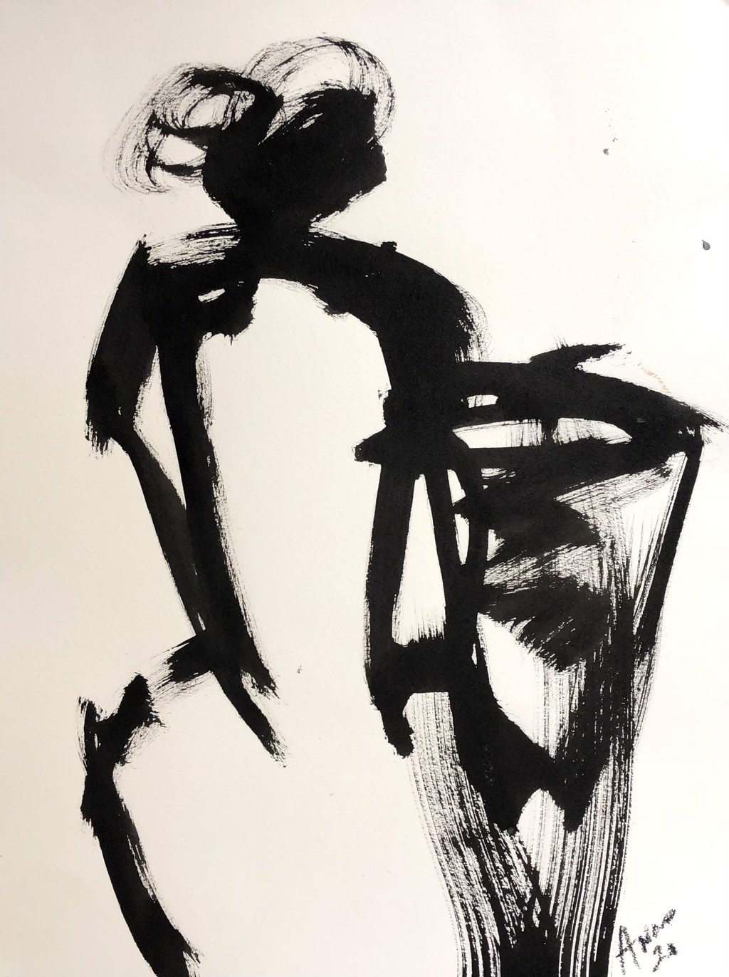 Gestural Figure Study III by Anne Darby Parker