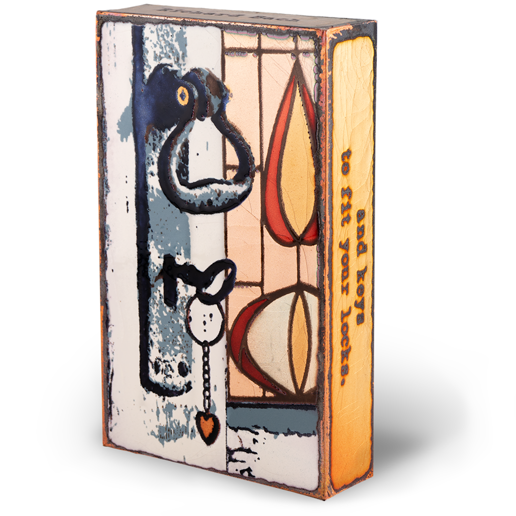 Combination (Retired Tile) "A soulmate has locks to fit your keys and keys to fit your locks." - Richard Bach by Houston Llew