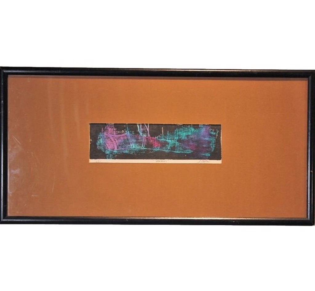 "Harbors" Abstract Expressionist Painting Edition 5 of 50 by Sharon Leeber