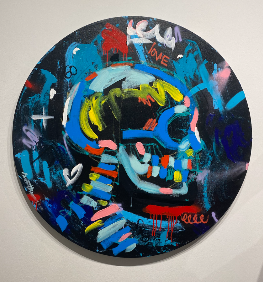 Queen Love Skull by Bradley Theodore